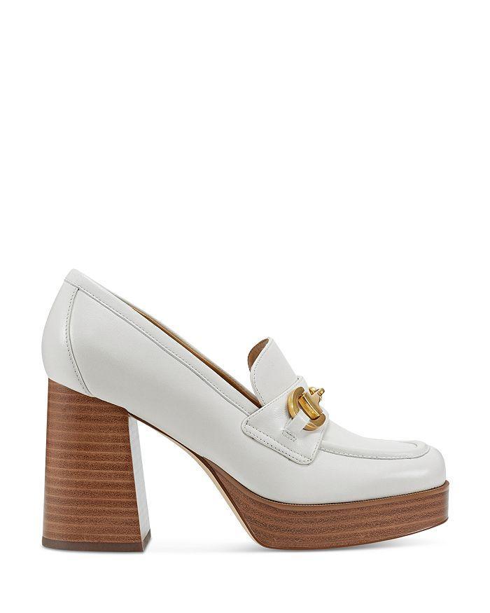 商品Marc Fisher|Women's Machi Square Toe Block Heel Platform Loafers,价格¥1267,第2张图片详细描述