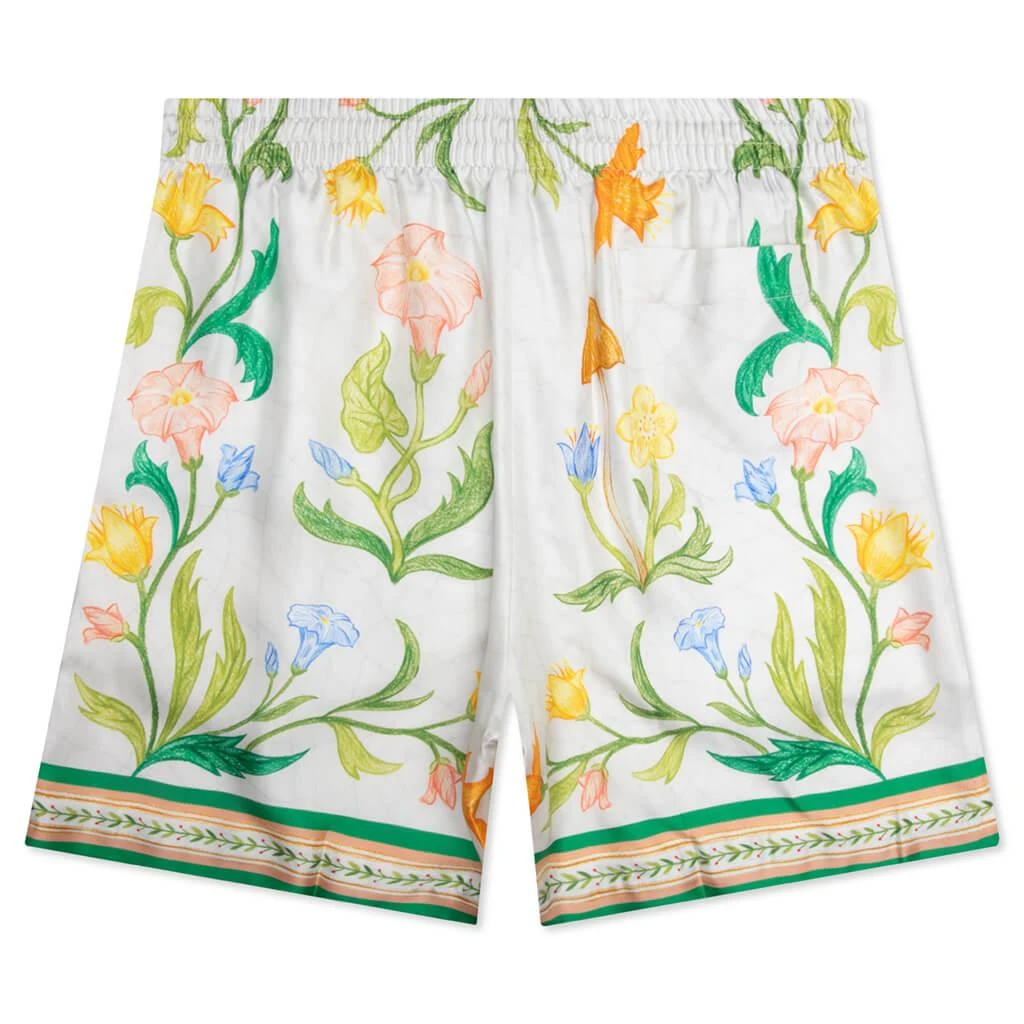 商品Casablanca|L'Arche Fleurie Silk Twill Shorts - Multi,价格¥4177,第2张图片详细描述