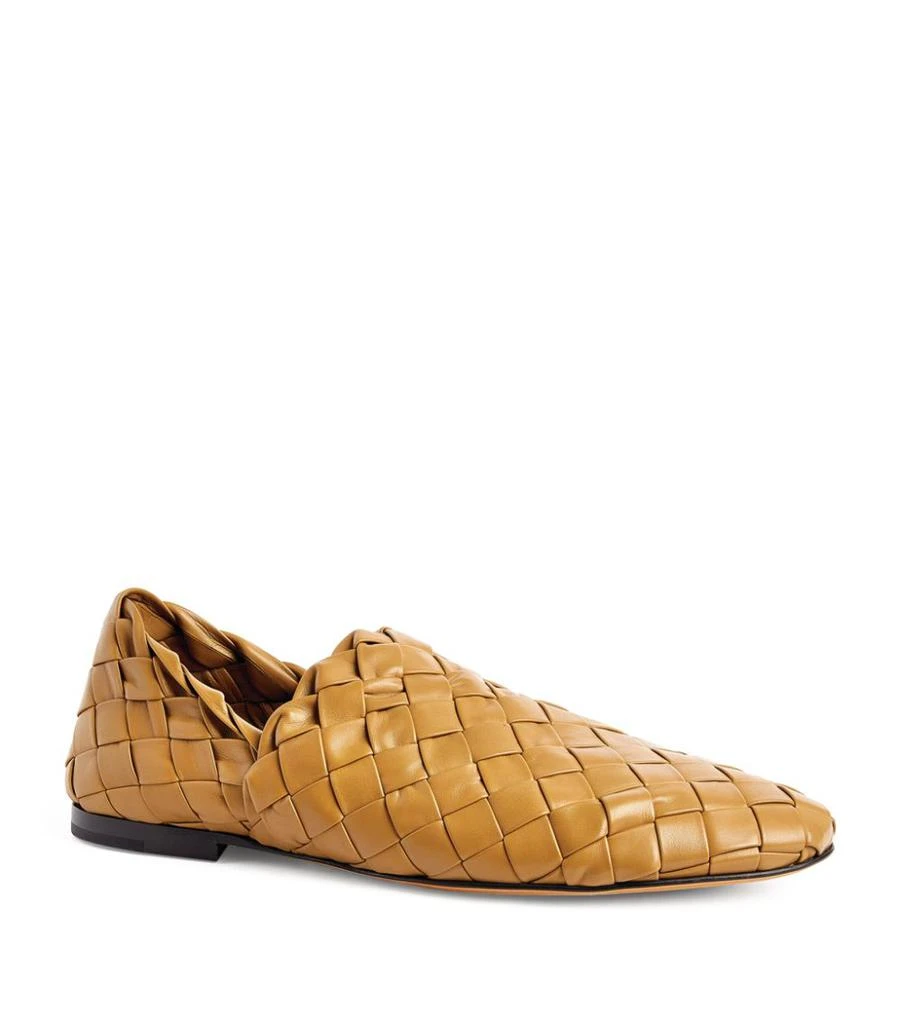 商品Bottega Veneta|Leather Intrecciato Slippers,价格¥8923,第4张图片详细描述
