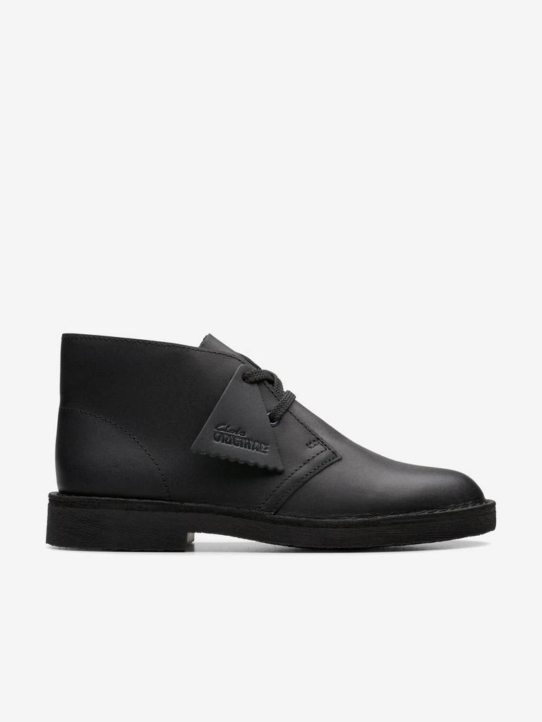 商品Clarks|Kids Leather Desert Boots in Black,价格¥675,第1张图片
