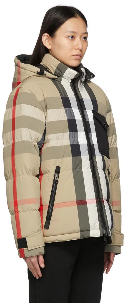 商品Burberry|Reversible Beige Vintage Check Down Jacket,价格¥15809,第2张图片详细描述