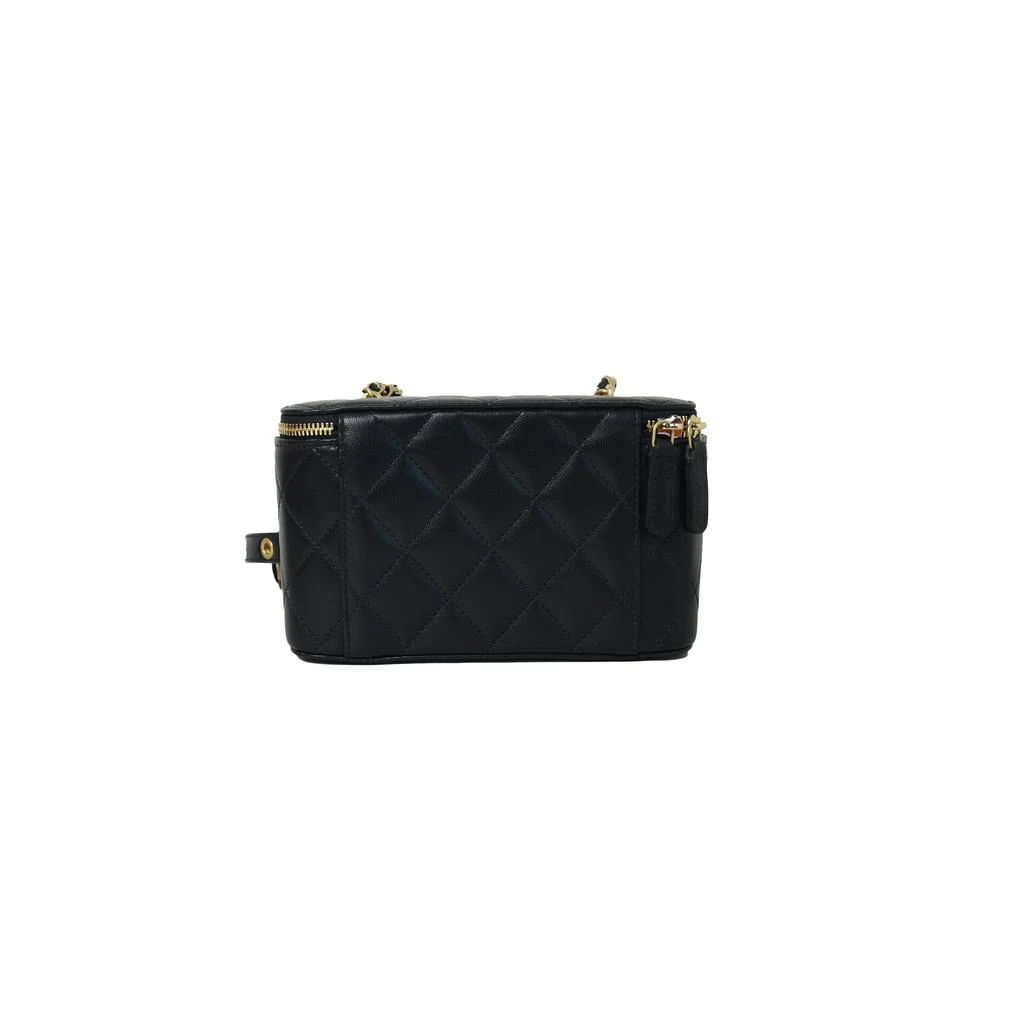 商品Chanel|Chanel Long Vanity Case with Strap Gold  Black,价格¥37336,第3张图片详细描述