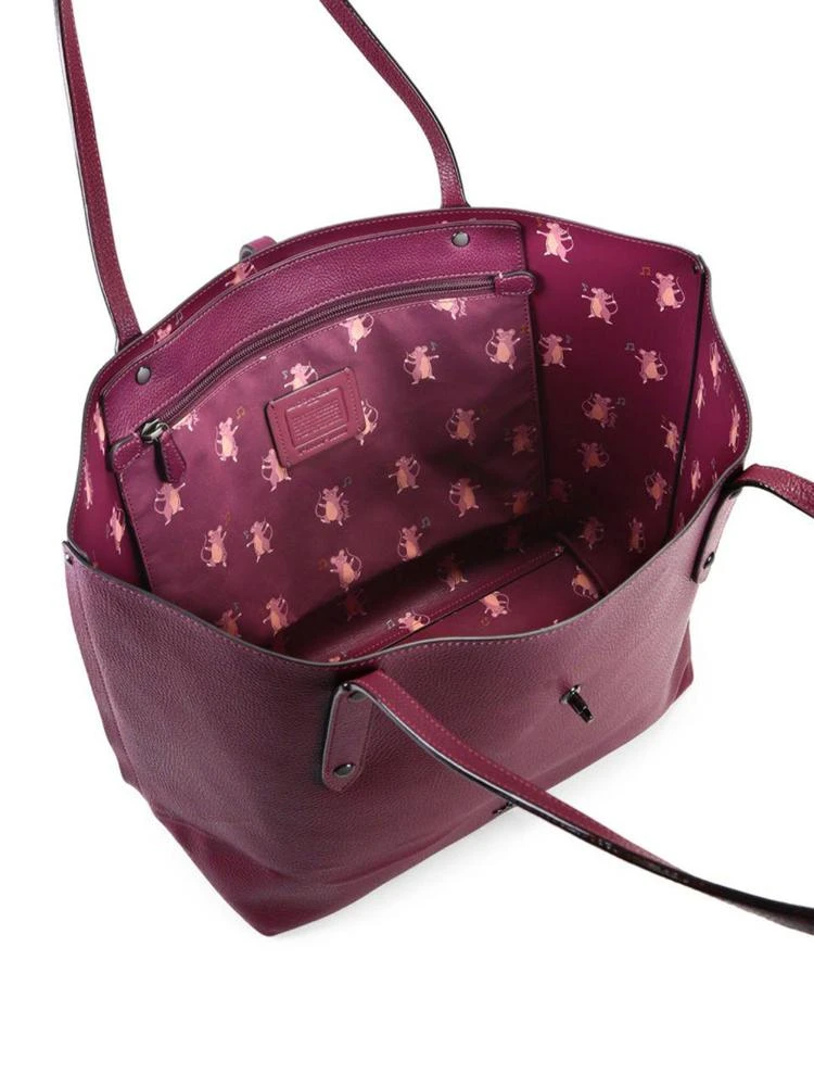 商品Coach|Party Mouse-Print Market Leather Tote,价格¥1538,第2张图片详细描述