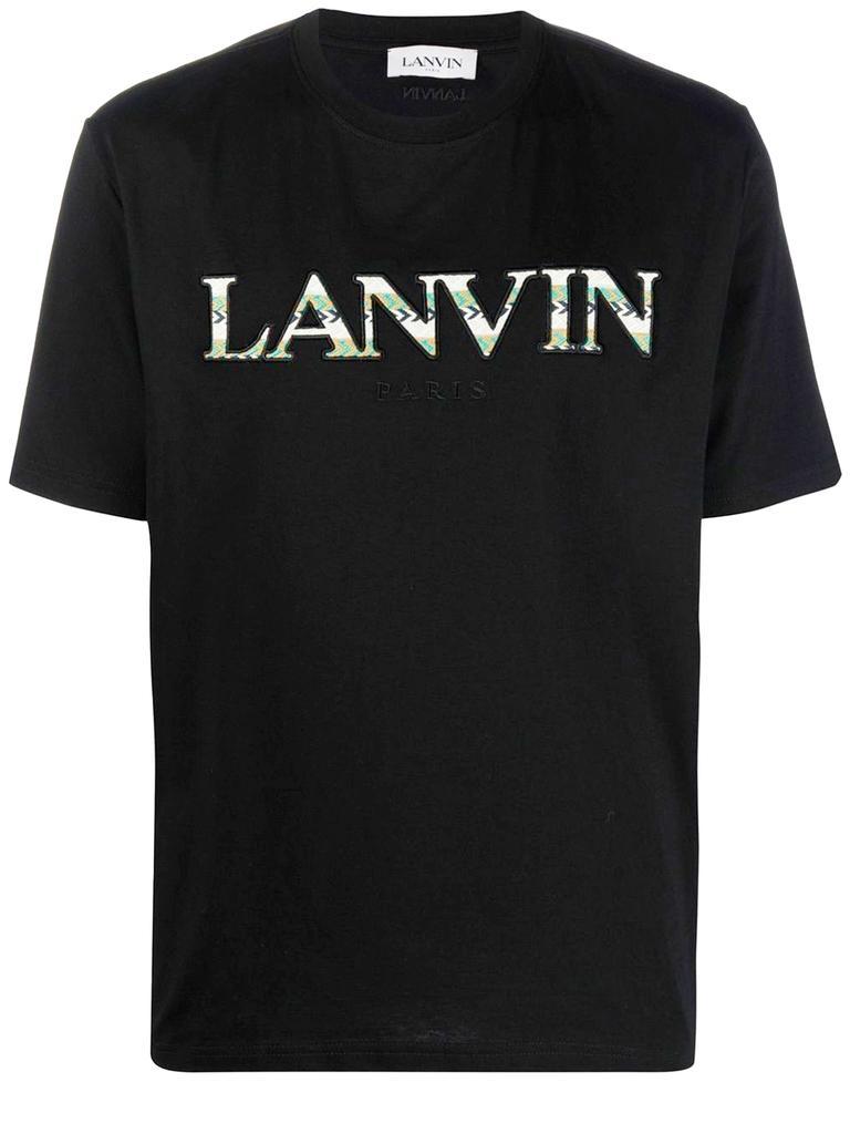 商品Lanvin|Curb black t-shirt,价格¥2576,第1张图片