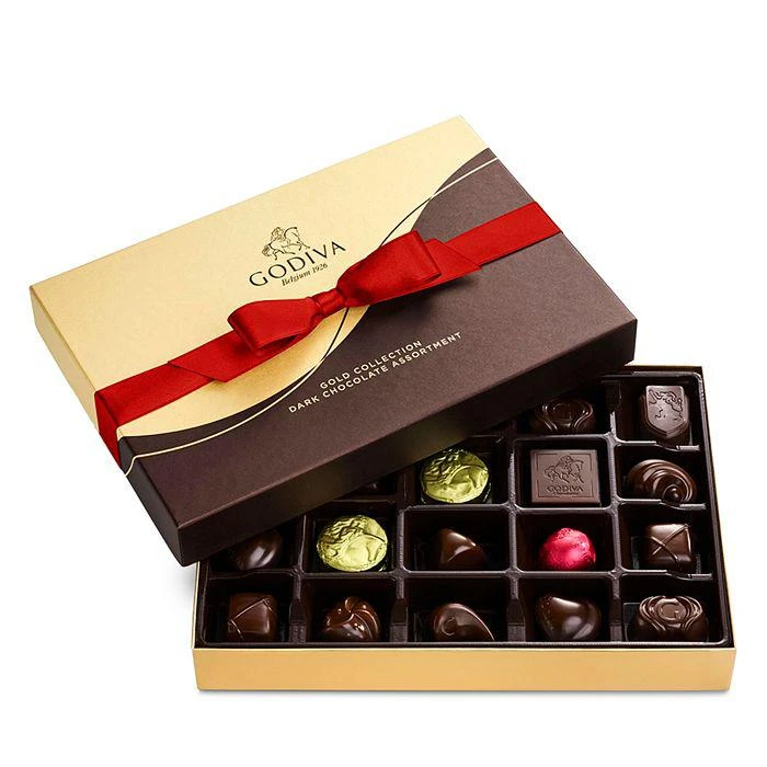 商品Godiva|Gold Collection Dark Chocolate Assortment Box,价格¥321,第1张图片