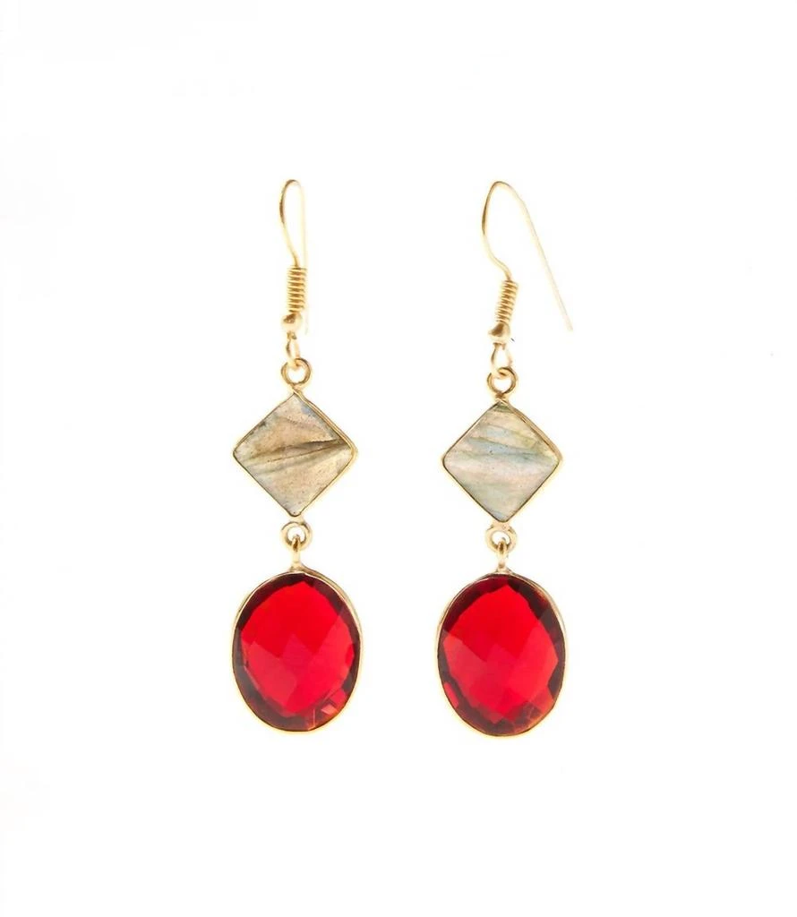 商品Ronda Smith|Ronda Smith - Multi Gemstone Earrings,价格¥458,第3张图片详细描述
