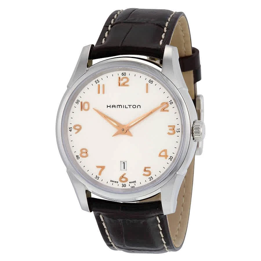商品Hamilton|Jazzmaster Thinline Silver Dial Men's Watch H38511513,价格¥2503,第1张图片