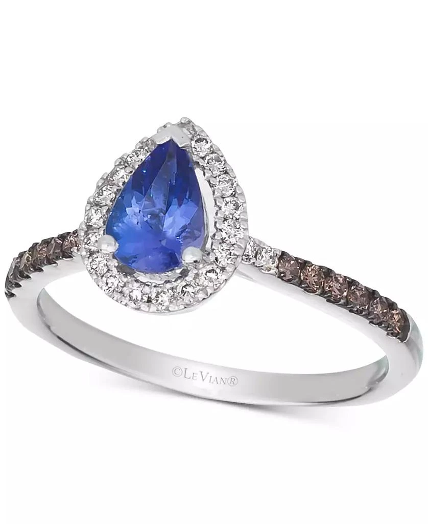 商品Le Vian|Blueberry Tanzanite (1/2 ct. t.w.) & Diamond (1/3 ct. t.w.) Ring in 14k White Gold,价格¥16584,第1张图片