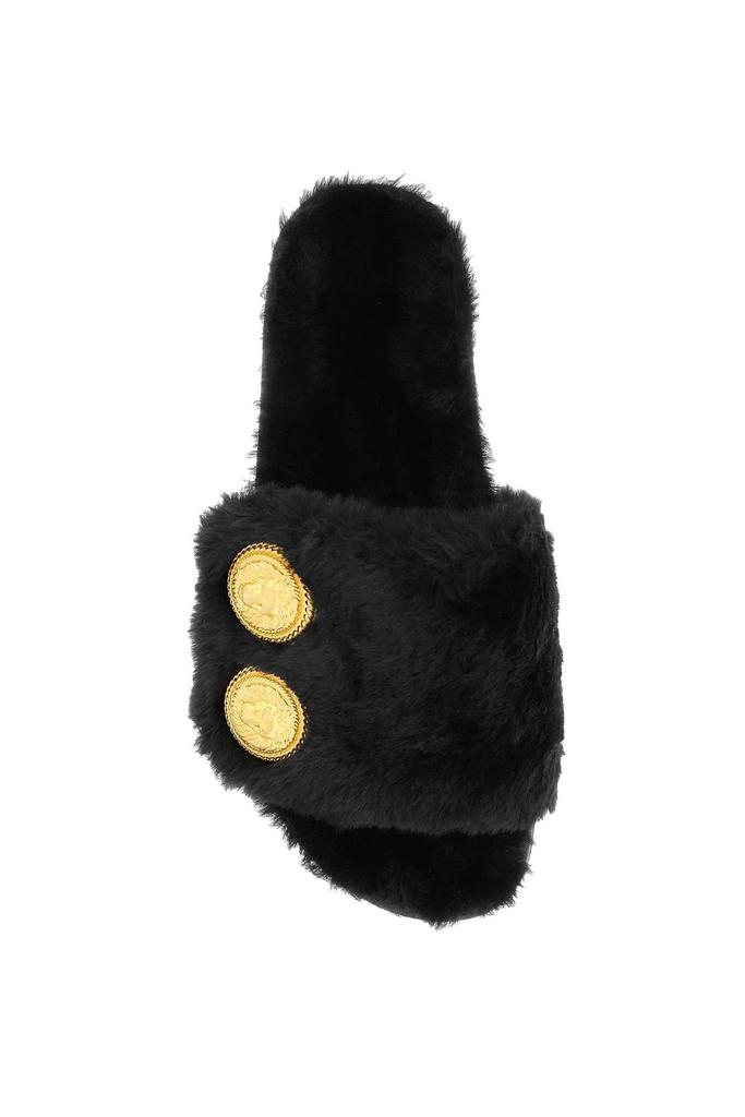 Balmain faux fur tam slides商品第2张图片规格展示