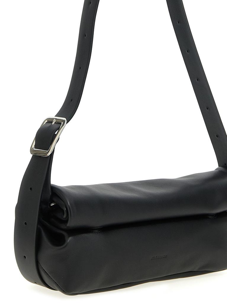 Shop Jil Sander Small Rollup Shoulder Bag on Sale at
