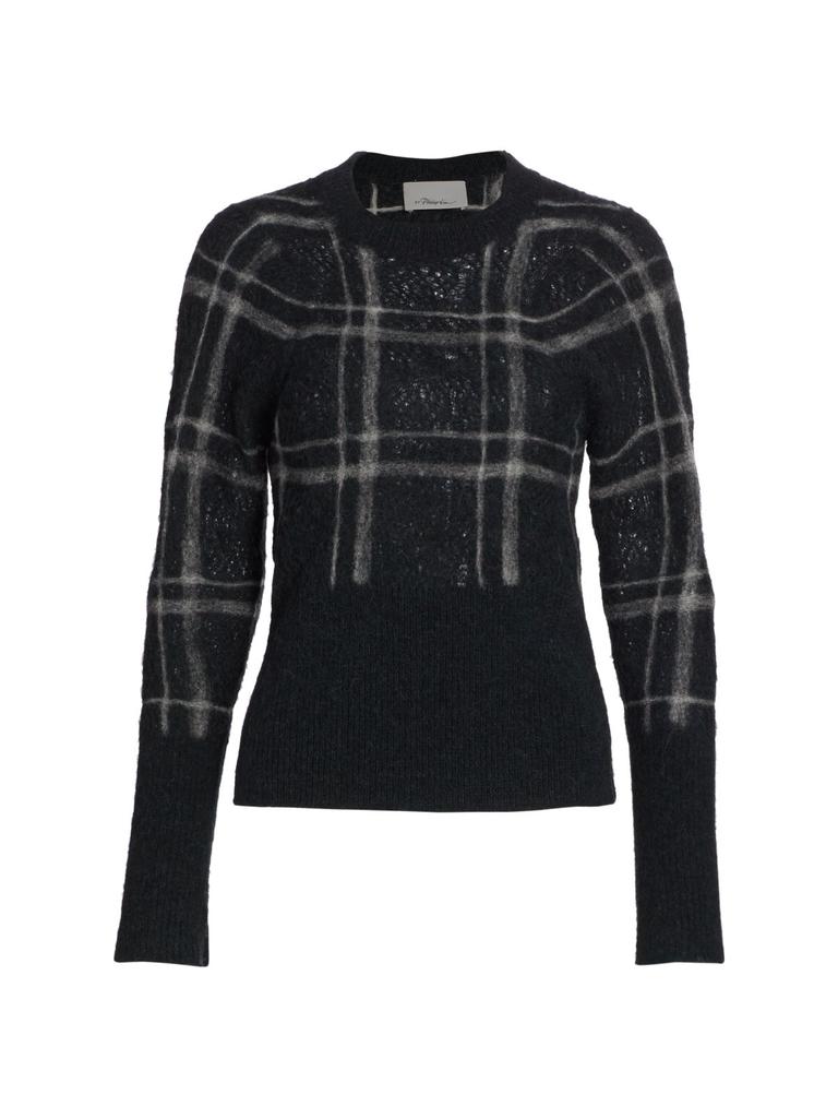 Wool-Blend Knitted Lace Sweater商品第6张图片规格展示