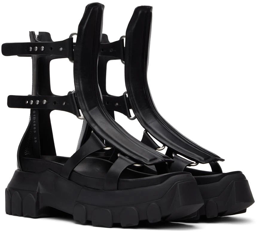 商品Rick Owens|Black Tractor Spartan Sandals,价格¥4263,第4张图片详细描述