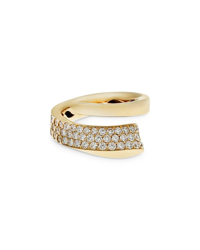 商品Crivelli|18K Yellow Gold Like Diamond Pavé Bypass Ring - Exclusive, Italy Campaign,价格¥43864,第1张图片