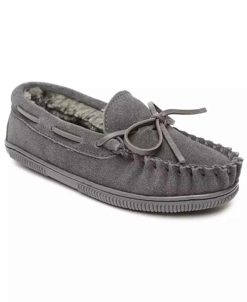 商品Minnetonka|Toddler Boys Pile Lined Hardsole Moccasin Slippers,价格¥299,第1张图片