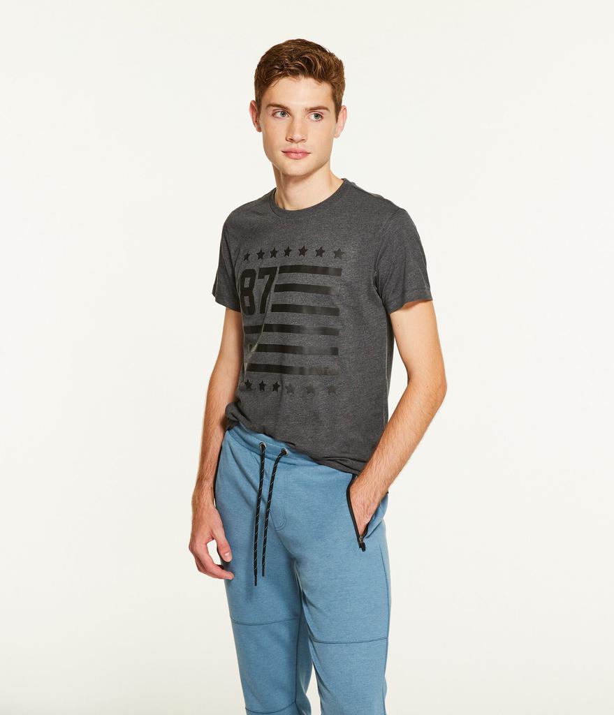 Aeropostale Men's 87 Flag Graphic Tee商品第6张图片规格展示