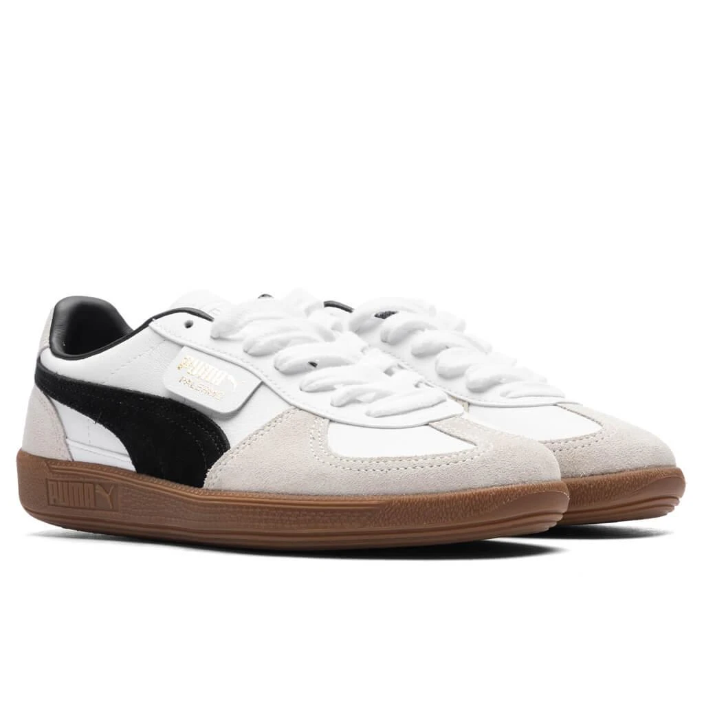 商品Puma|Women's Palermo - White/Vapor Grey/Gum,价格¥672,第2张图片详细描述