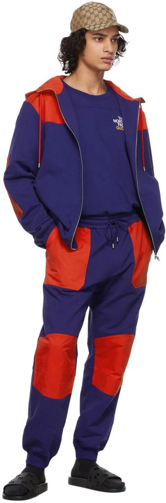 商品Gucci|Purple & Red The North Face Edition Paneled Lounge Pants,价格¥11070,第5张图片详细描述