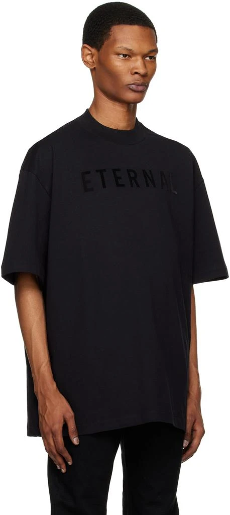 商品Fear of god|Black Flocked T-Shirt,价格¥1818,第2张图片详细描述