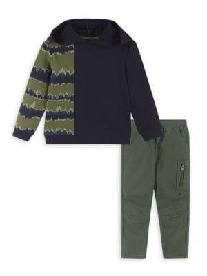 商品Andy & Evan|Little Boy's & Boy's 2 Piece French Terry Printed Top & Bottom Set,价格¥252,第1张图片