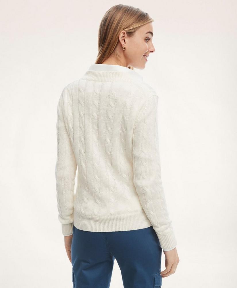 Italian Linen Cable Knit Sweater商品第3张图片规格展示