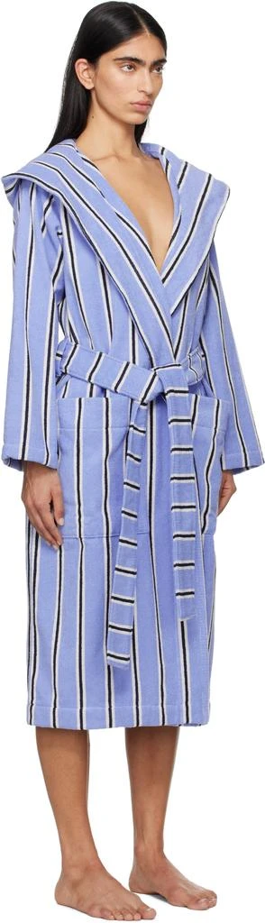 商品Tekla|Blue Terry Hooded Bathrobe,价格¥1897,第2张图片详细描述