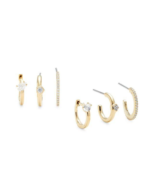 商品Adriana Orsini|Set of 3 Goldtone & Cubic Zirconia Earrings,价格¥159,第1张图片