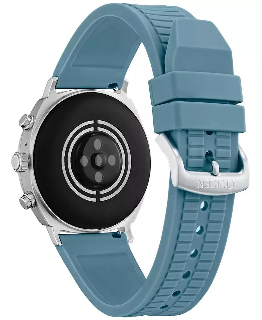 商品Citizen|Unisex CZ Smart Wear OS Blue Silicone Strap Smart Watch 41mm,价格¥1309,第3张图片详细描述