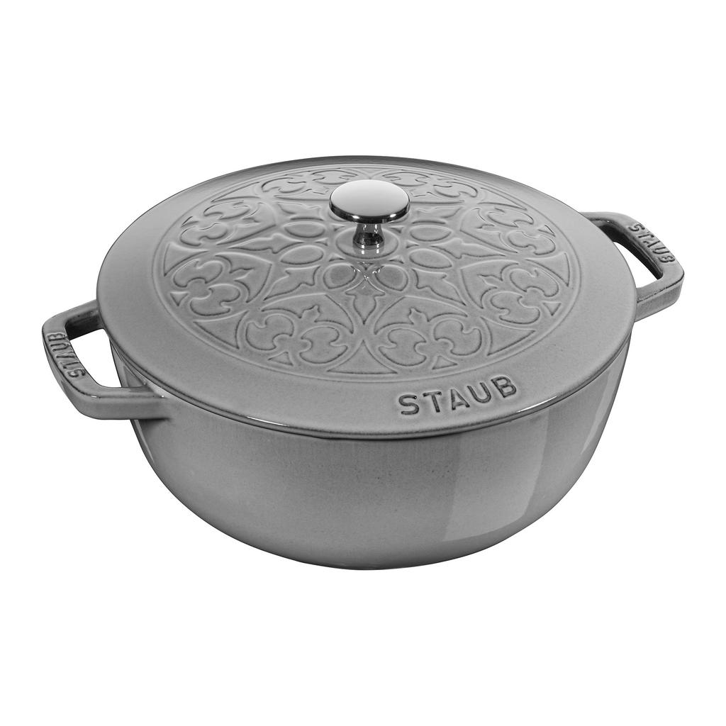 Staub Cast Iron 3.75-qt Essential French Oven with Lilly Lid商品第7张图片规格展示