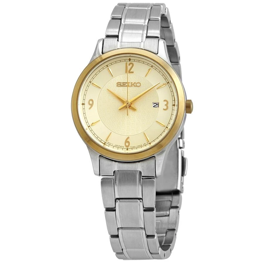 商品Seiko|Essentials Quartz Champagne Dial Ladies Watch SXDH04P1,价格¥741,第1张图片