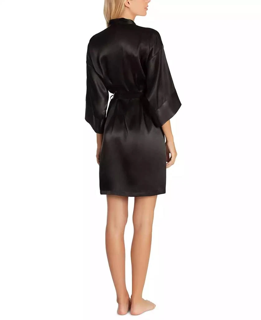 商品Linea Donatella|Women's Short Satin Wrap Robe Lingerie,价格¥159,第2张图片详细描述