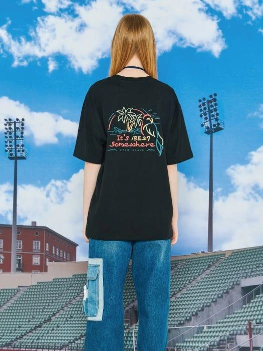 商品CPGN|Somewhere Beach T-Shirt _ Black,价格¥430,第4张图片详细描述