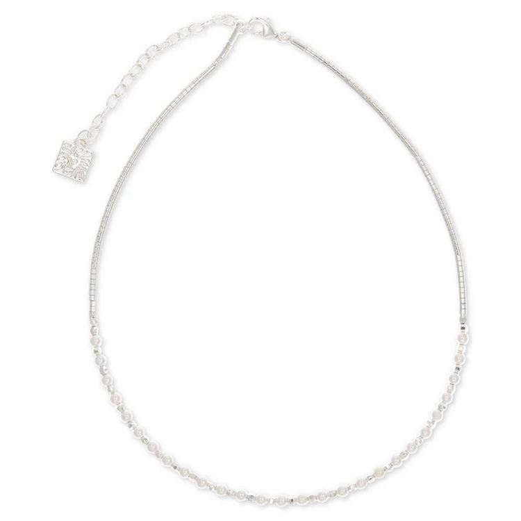 商品Anne Klein|Silver-Tone & Imitation Pearl Beaded Choker Necklace,价格¥69,第2张图片详细描述