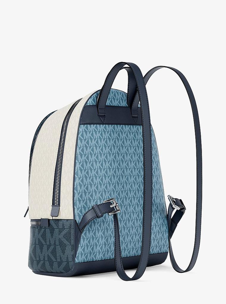 Shop Rhea Medium Color-Block Signature Logo Backpack on Sale  display picture 2