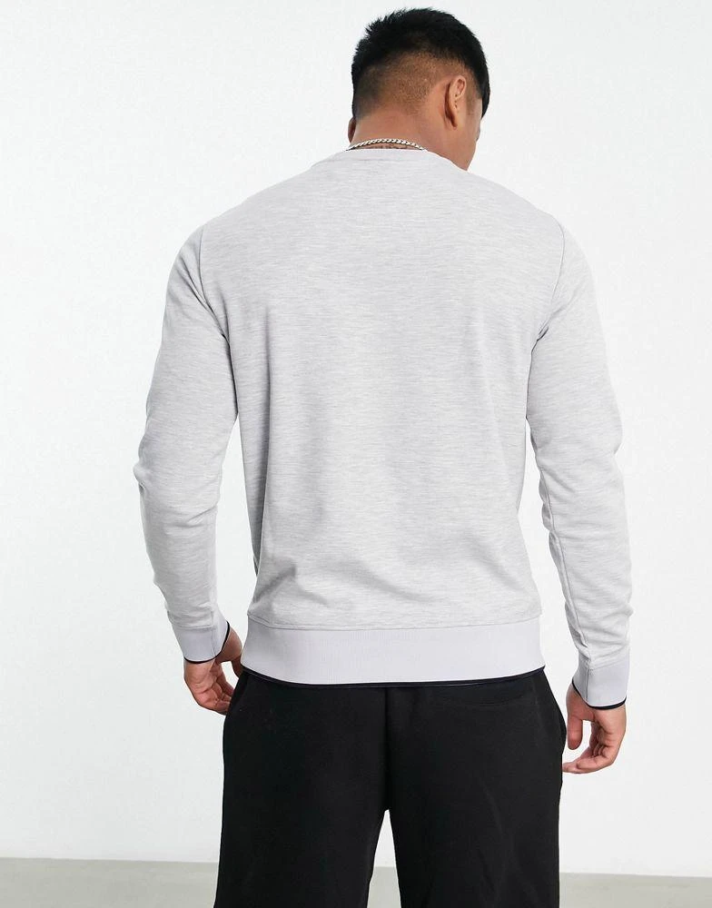 商品Armani Exchange|Armani Exchange circle logo crew neck sweat in grey,价格¥942,第4张图片详细描述