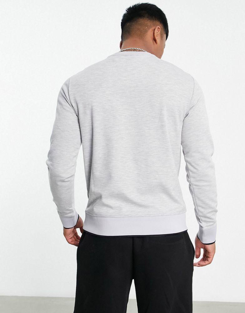 商品Armani Exchange|Armani Exchange circle logo crew neck sweat in grey,价格¥930,第6张图片详细描述