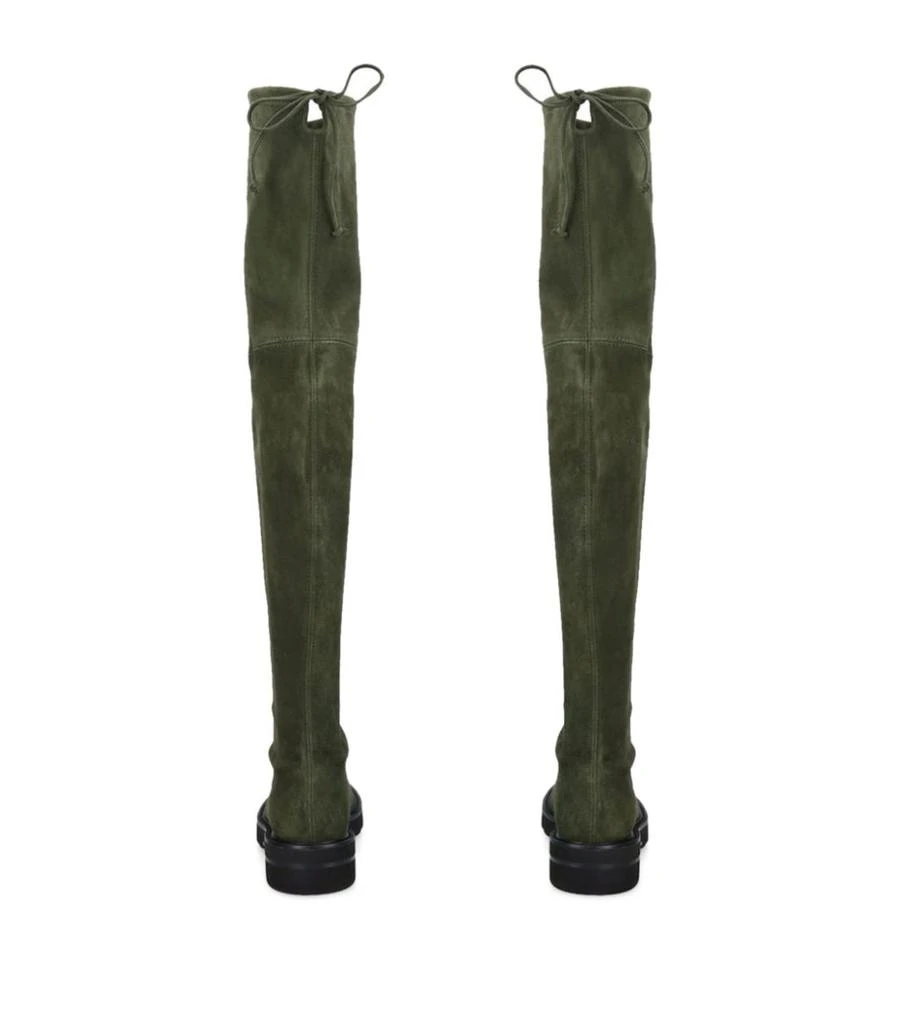 商品Stuart Weitzman|Suede Lowland Lift Over-The-Knee Boots 35,价格¥7928,第2张图片详细描述