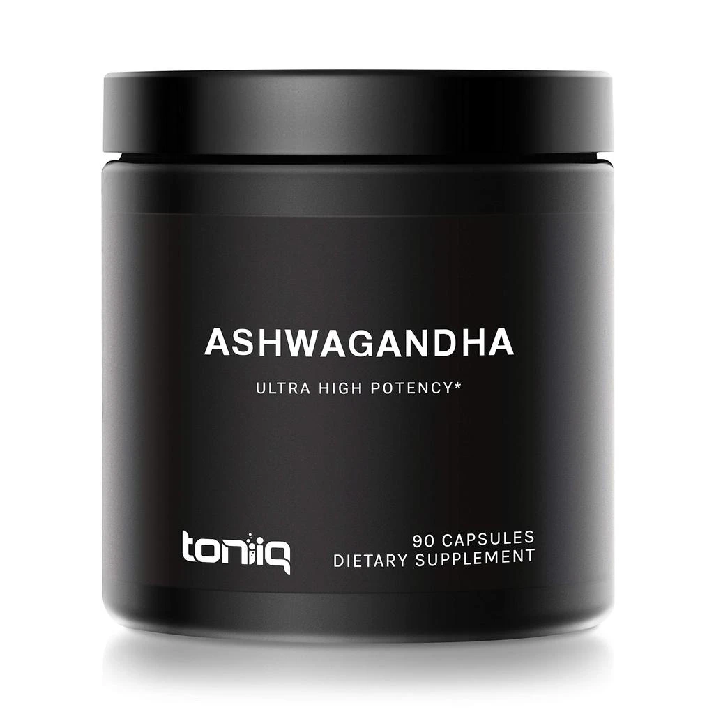 商品Toniiq|Ashwagandha - Ultra High Potency 20:1 Extract with 10% Withanolides - Wild Harvested in India - Highly Concentrated - Third-Party Lab Tested - 90 Capsules,价格¥207,第1张图片