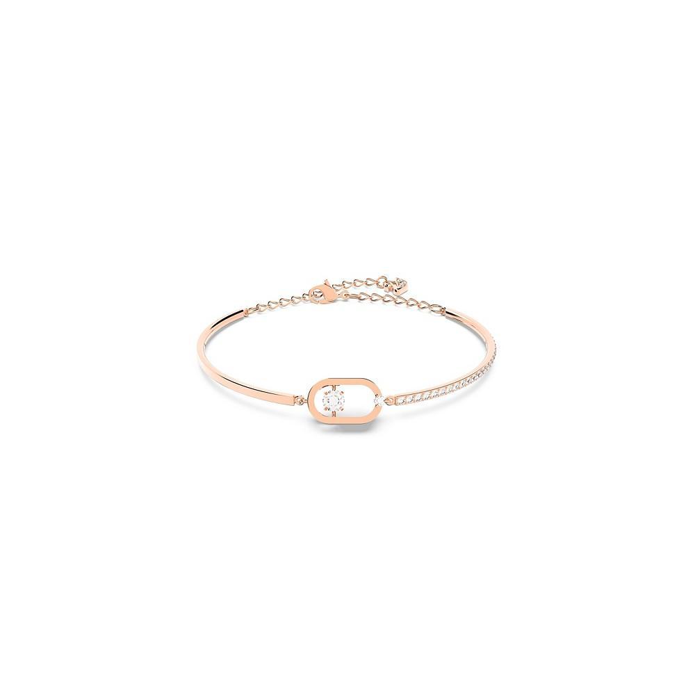 商品Swarovski|Sparkling Dance Oval Round Cut Rose Gold Tone Plated Bracelet,价格¥1181,第1张图片