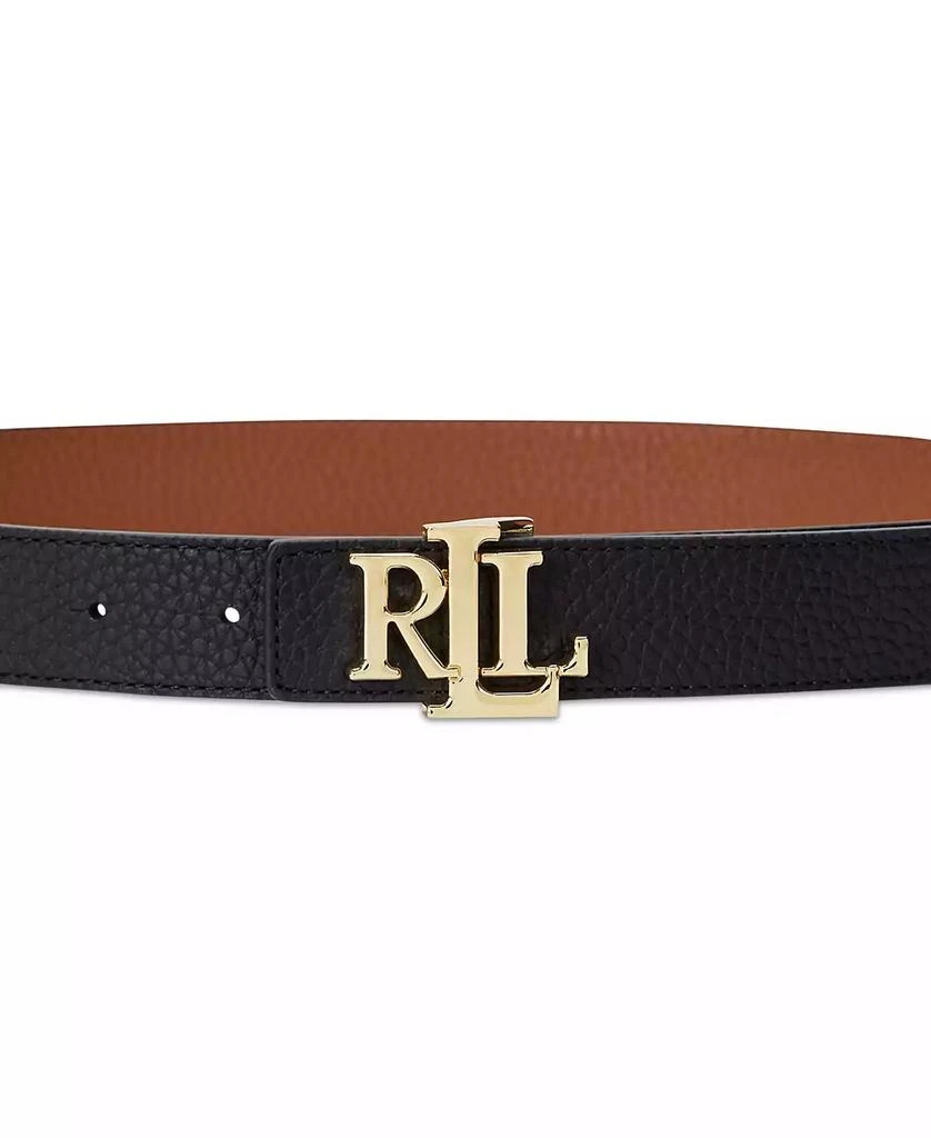 商品Ralph Lauren|Women's Logo Reversible Pebbled Leather Belt,价格¥570,第2张图片详细描述