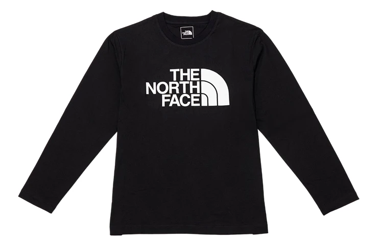 商品[国内直发] The North Face|北面 品牌Logo印花美式复古户外运动透气圆领长袖T恤 男款 黑色,价格¥392,第1张图片