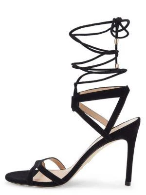 商品Stuart Weitzman|Soiree Suede Sandals,价格¥639,第4张图片详细描述