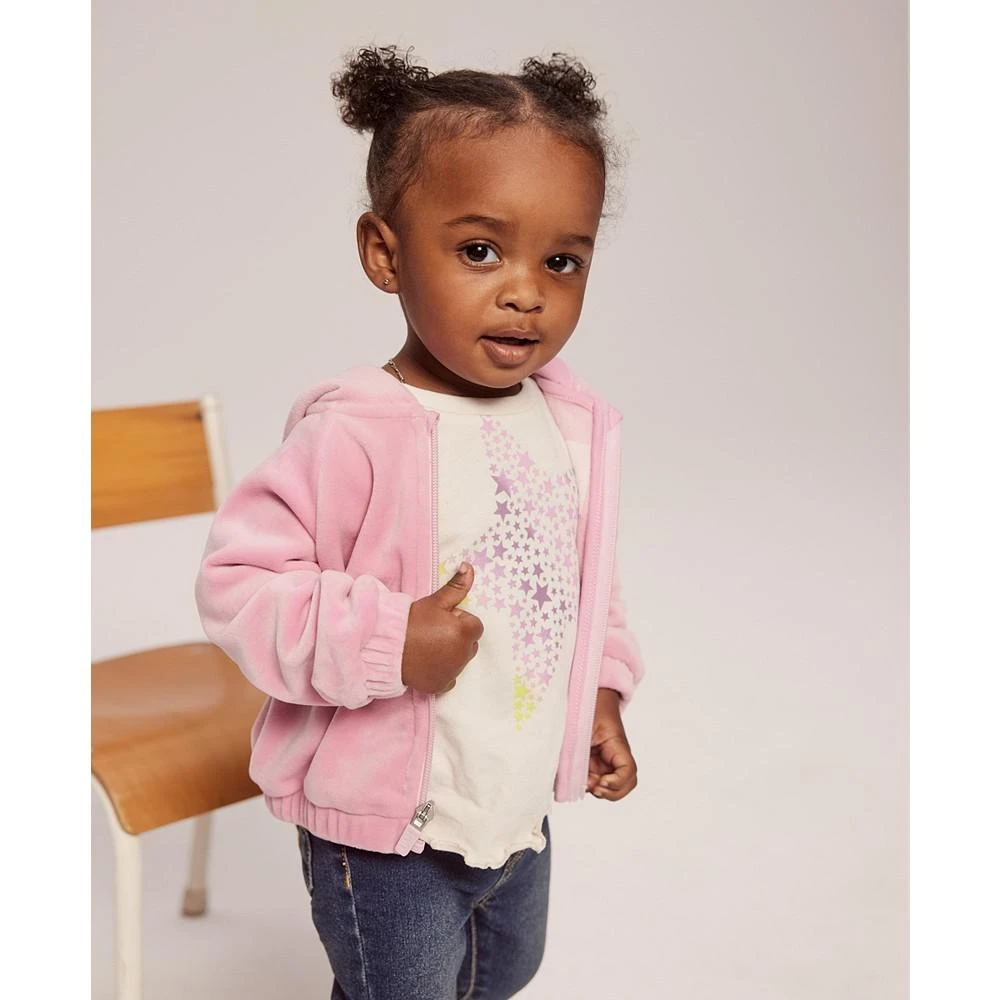 Toddler Girls Full Zip Hoodie, T-shirt and Jeans, 3 Piece Set 商品