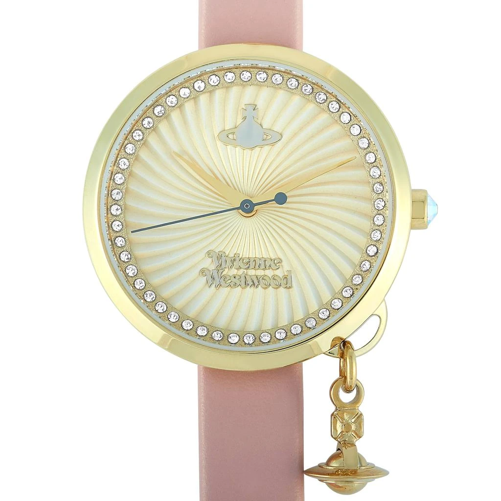 商品Vivienne Westwood|Vivienne Westwood Bow Gold-Tone Stainless Steel Watch VV139WHPK,价格¥1352,第1张图片