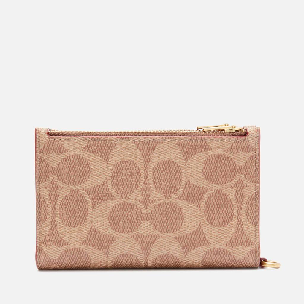 Coach Women's Signature Zip Chain Card Case - Tan Rust商品第2张图片规格展示