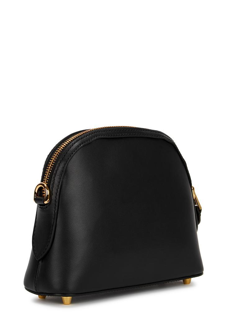 商品Moschino|Black logo leather cross-body bag,价格¥3947,第4张图片详细描述