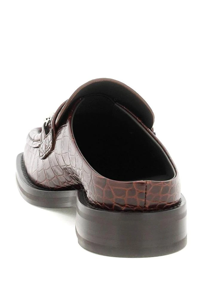 商品Martine Rose|CROCO-EMBOSSED LEATHER LOAFERS MULES,价格¥2434,第2张图片详细描述