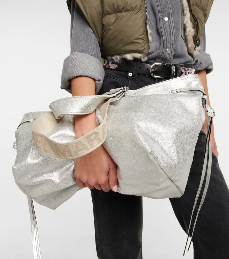 商品Isabel Marant|Wardy metallic leather tote bag,价格¥3997,第2张图片详细描述