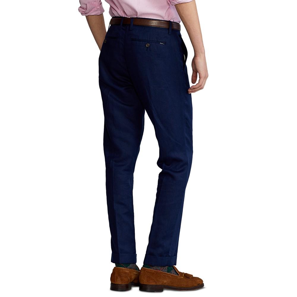 Men's Big & Tall Straight Fit Linen-Blend Pants商品第8张图片规格展示