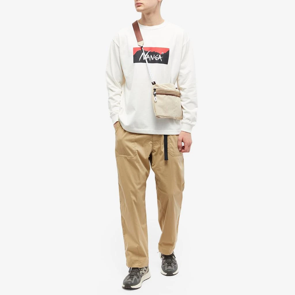 商品NANGA|NANGA Long Sleeve Eco Hybrid Box Logo T-Shirt,价格¥392,第4张图片详细描述