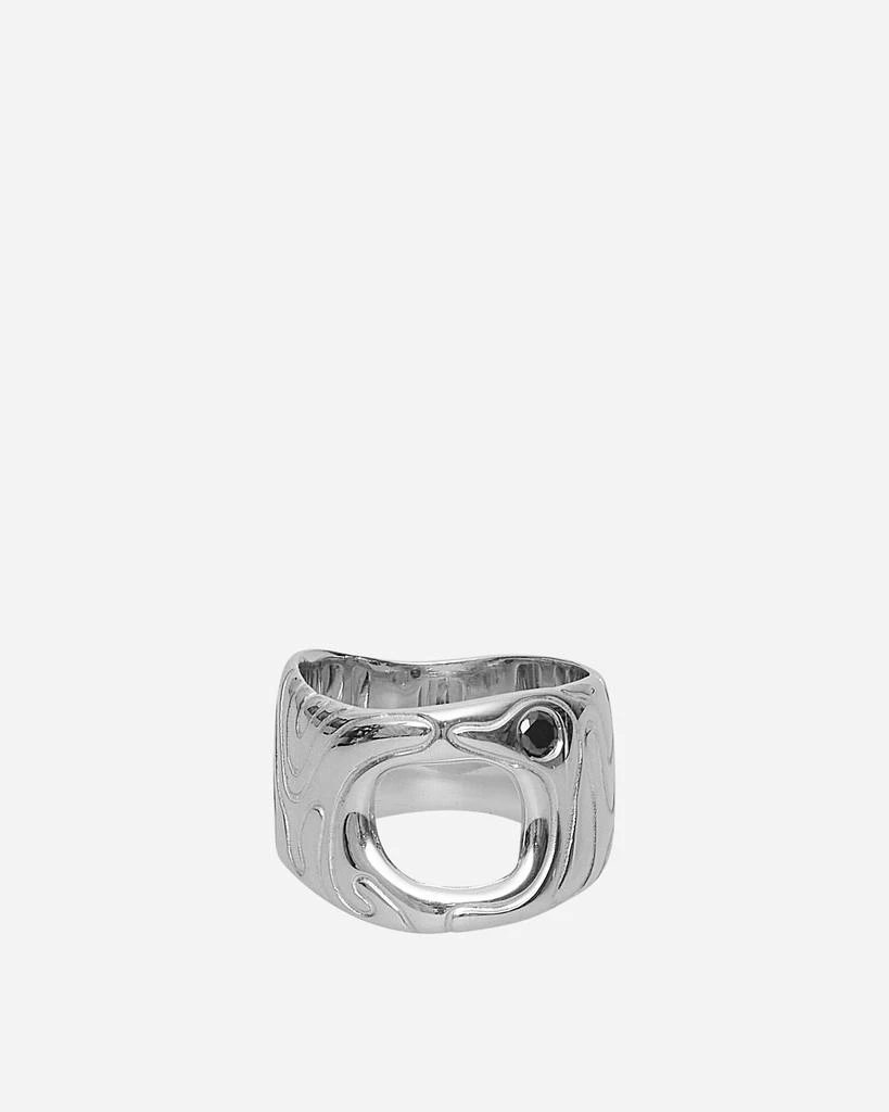 商品Octi|Black Sapphire Globe Ring Silver,价格¥1802,第1张图片